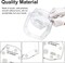 Bowl Cozy Template Cutting Ruler Set, 3Pcs Acrylic Transparent Quilting Bowl Templates for Hot and Cold Food Bowl Rack, DIY Kitchen Art Craft Acrylic Stencil Cut On Fold Template Sewing (White)